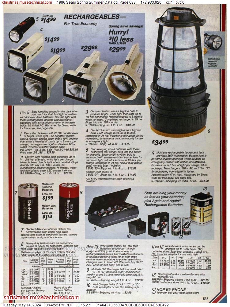 1986 Sears Spring Summer Catalog, Page 683