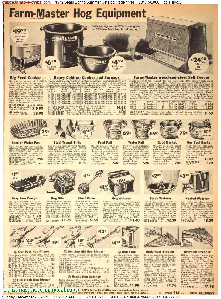 1942 Sears Spring Summer Catalog, Page 1114