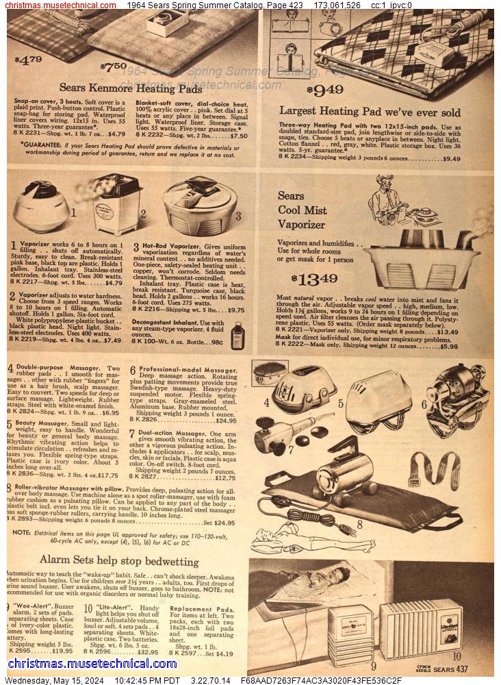 1964 Sears Spring Summer Catalog, Page 423
