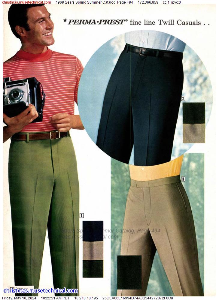1969 Sears Spring Summer Catalog, Page 494