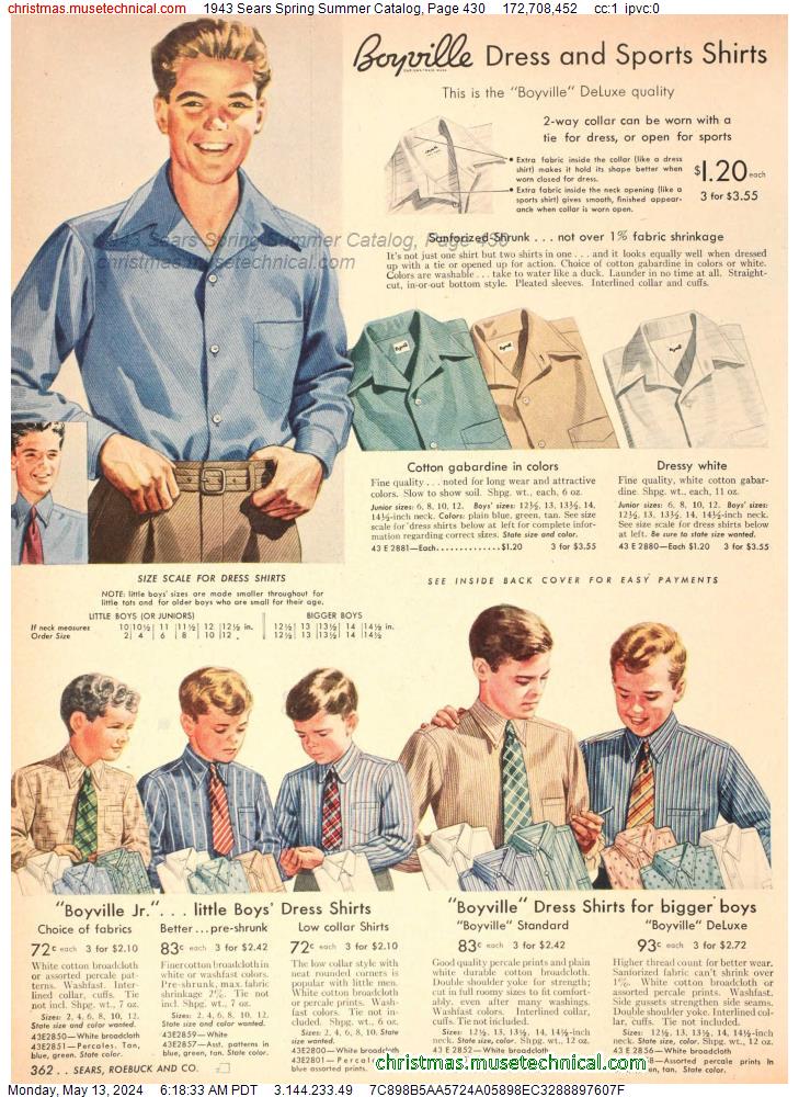 1943 Sears Spring Summer Catalog, Page 430