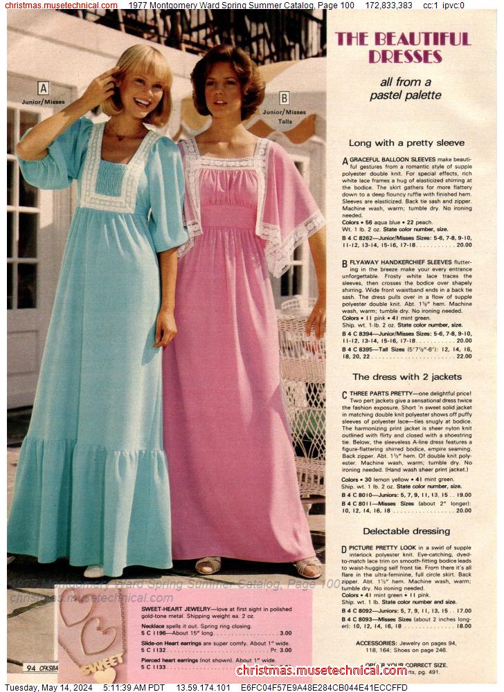1977 Montgomery Ward Spring Summer Catalog, Page 100