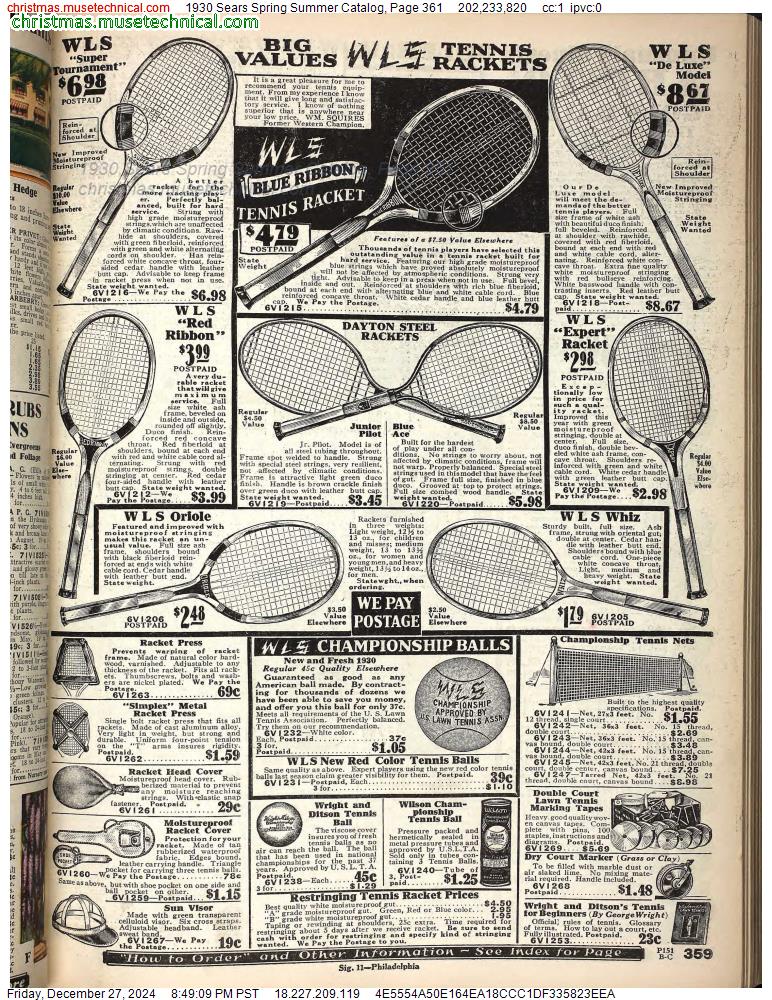 1930 Sears Spring Summer Catalog, Page 361