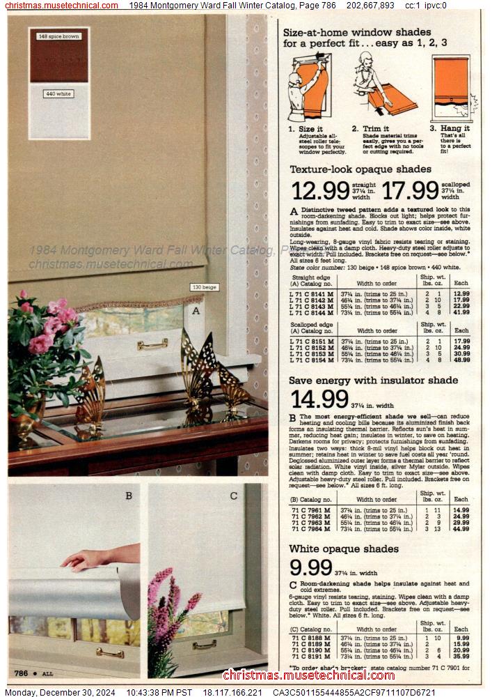 1984 Montgomery Ward Fall Winter Catalog, Page 786