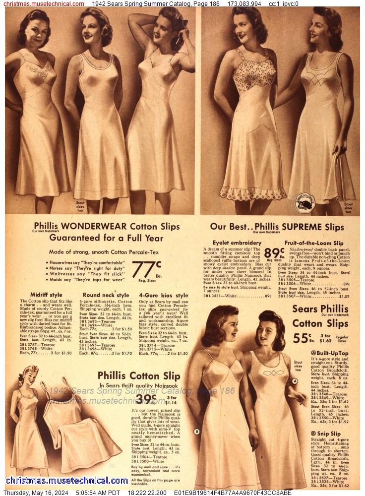 1942 Sears Spring Summer Catalog, Page 186