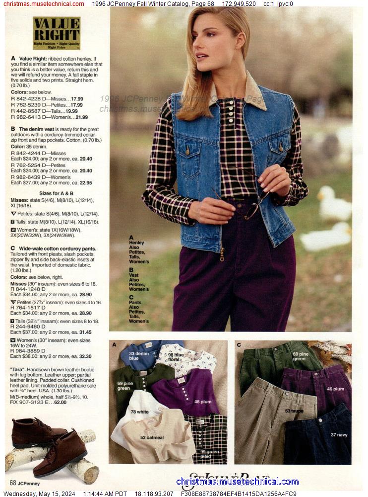 1996 JCPenney Fall Winter Catalog, Page 68