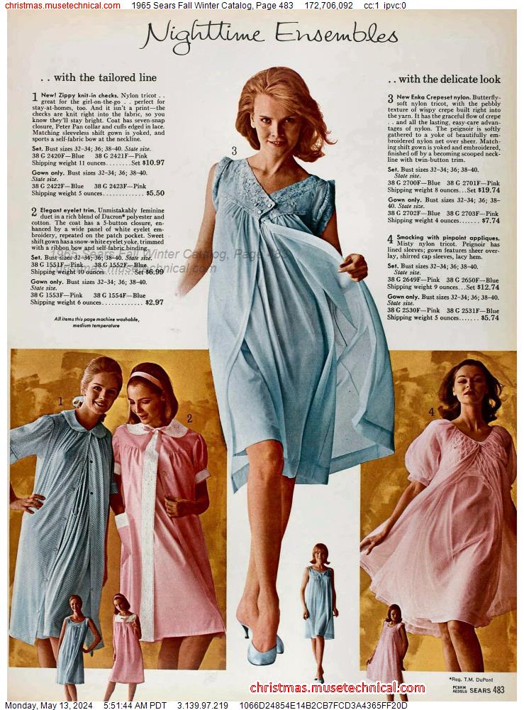 1965 Sears Fall Winter Catalog, Page 483
