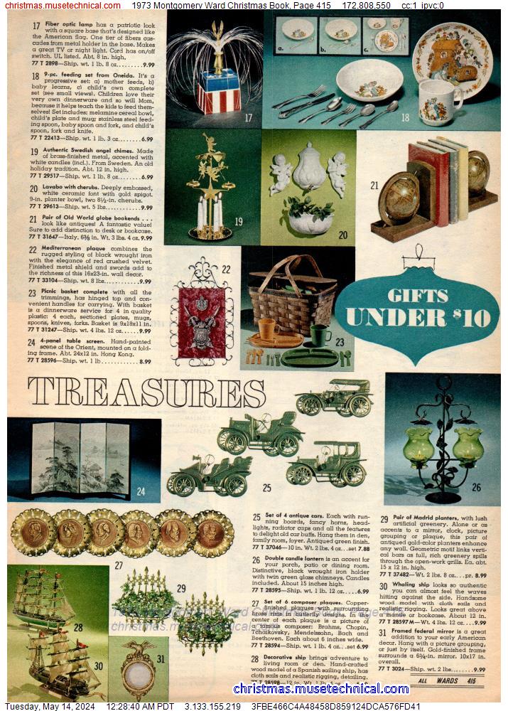 1973 Montgomery Ward Christmas Book, Page 415