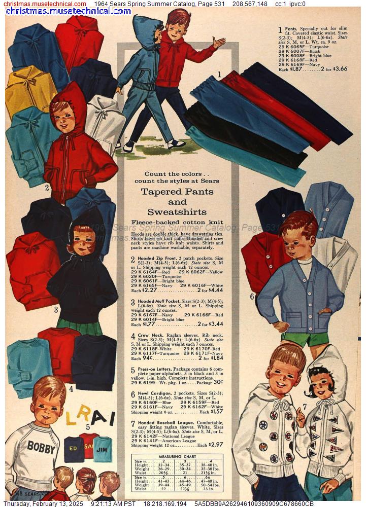 1964 Sears Spring Summer Catalog, Page 531