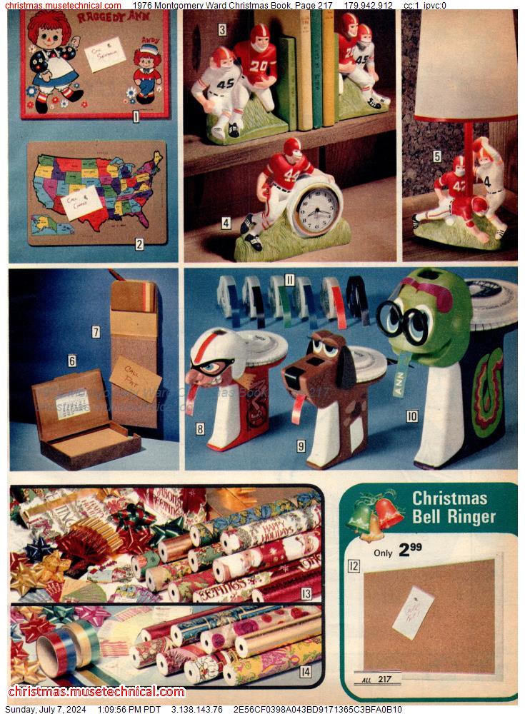 1976 Montgomery Ward Christmas Book, Page 217