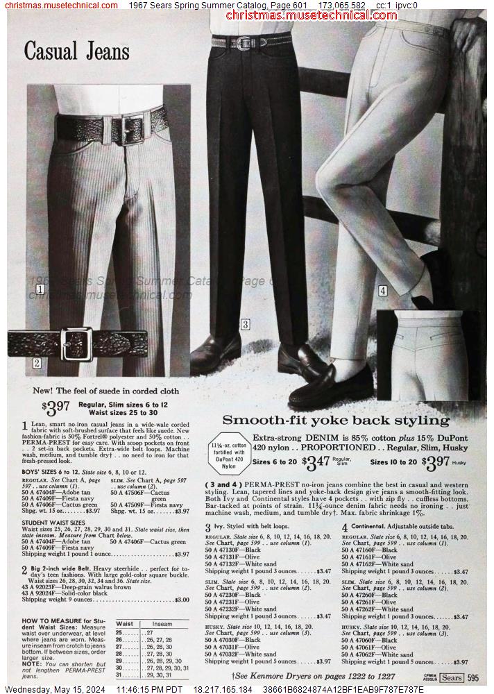 1967 Sears Spring Summer Catalog, Page 601