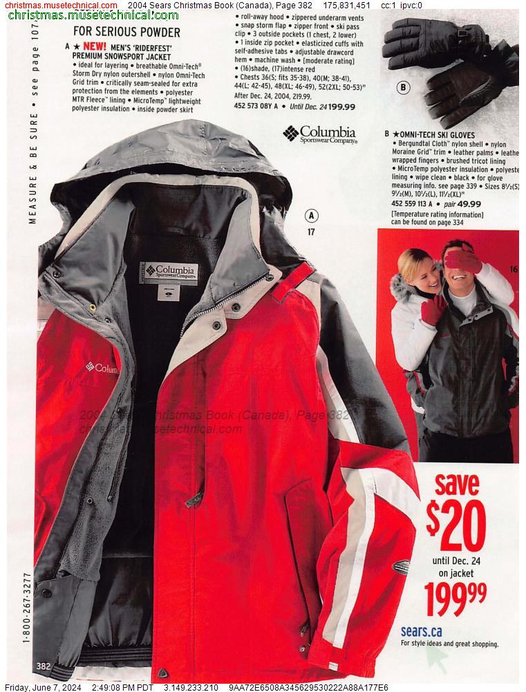 2004 Sears Christmas Book (Canada), Page 382
