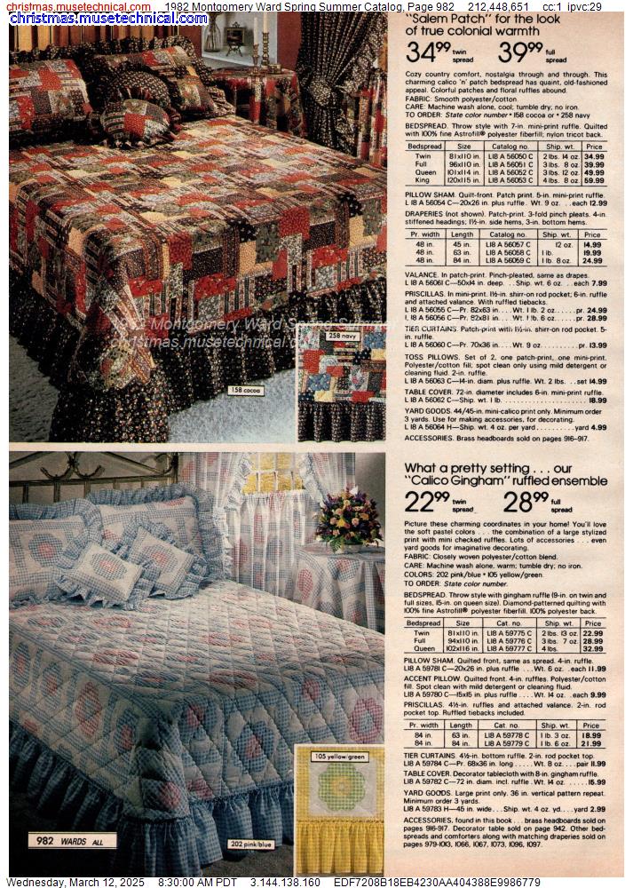 1982 Montgomery Ward Spring Summer Catalog, Page 982