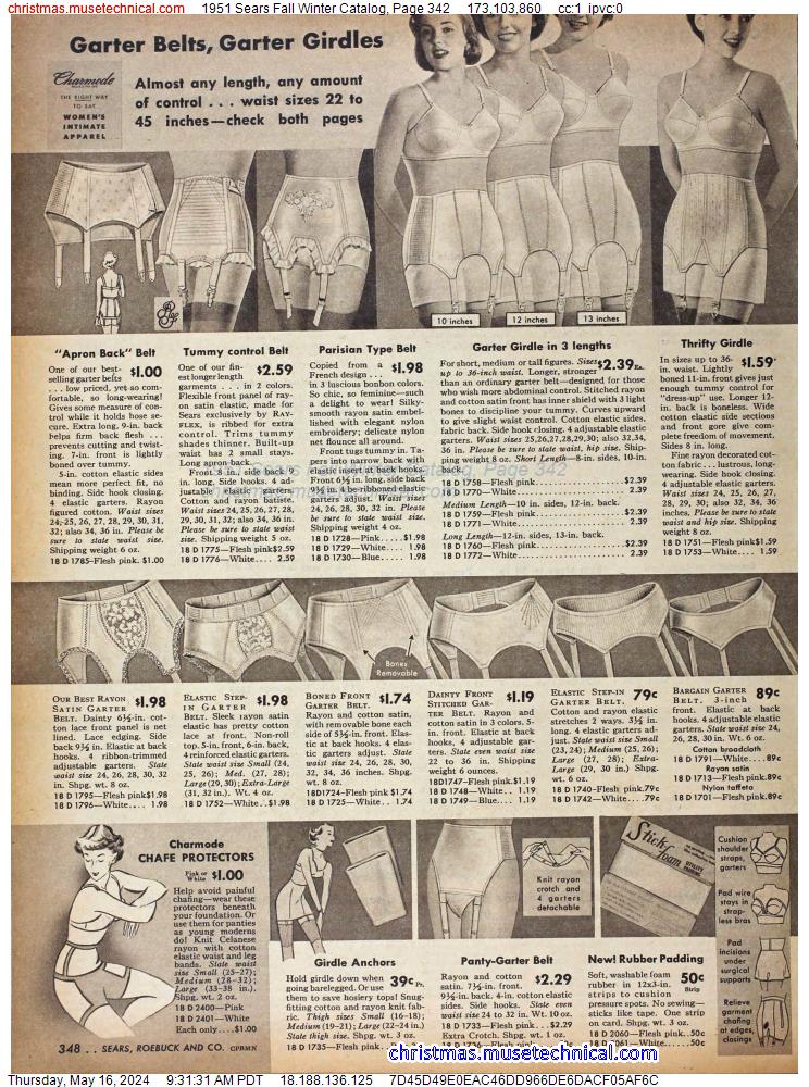 1951 Sears Fall Winter Catalog, Page 342