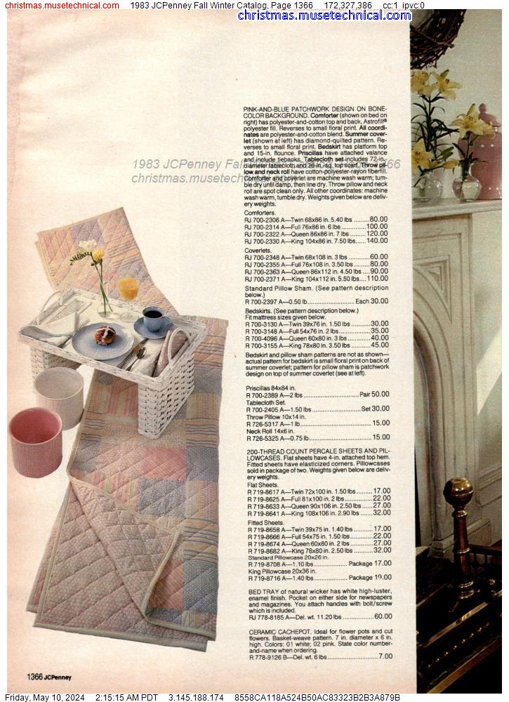 1983 JCPenney Fall Winter Catalog, Page 1366