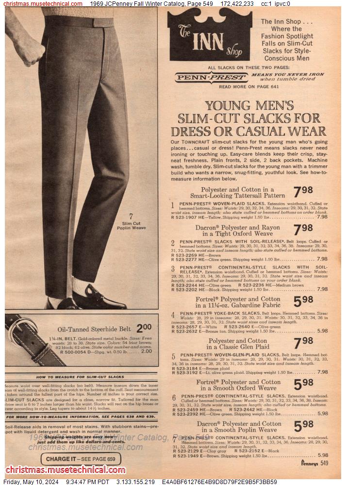 1969 JCPenney Fall Winter Catalog, Page 549