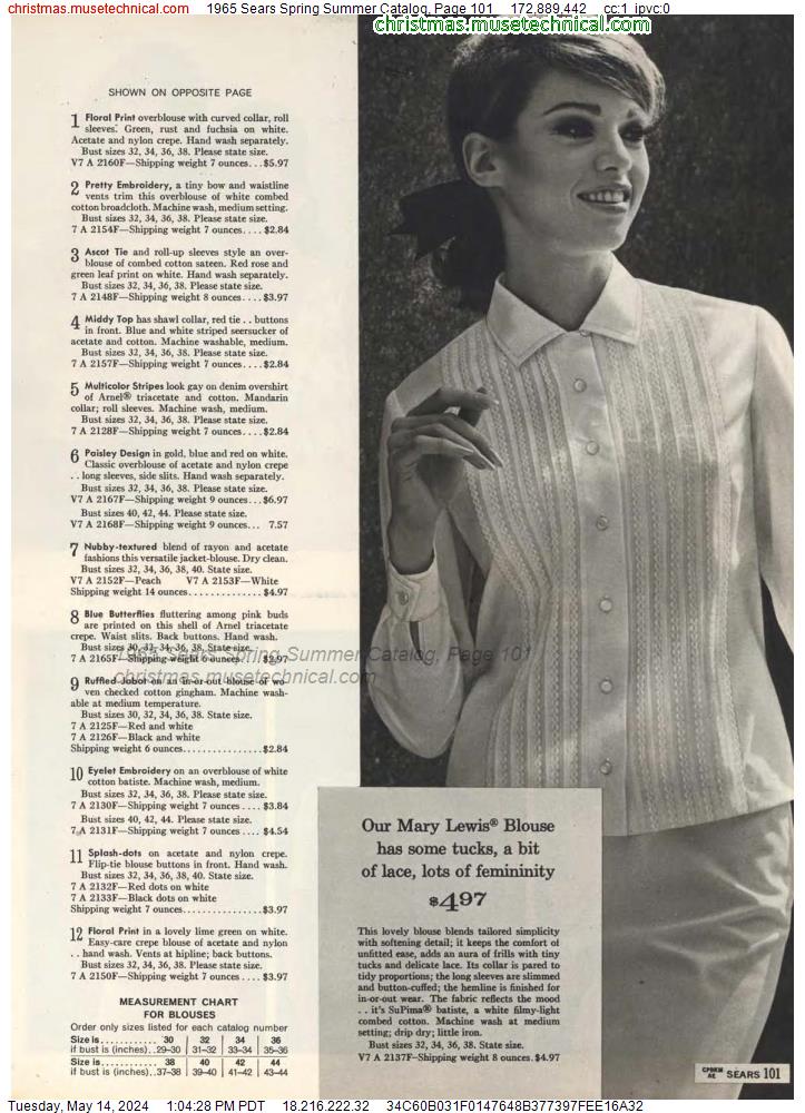1965 Sears Spring Summer Catalog, Page 101