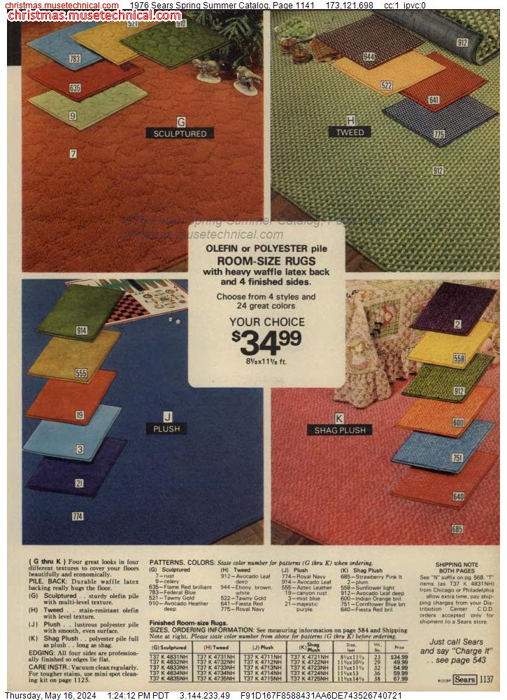 1976 Sears Spring Summer Catalog, Page 1141