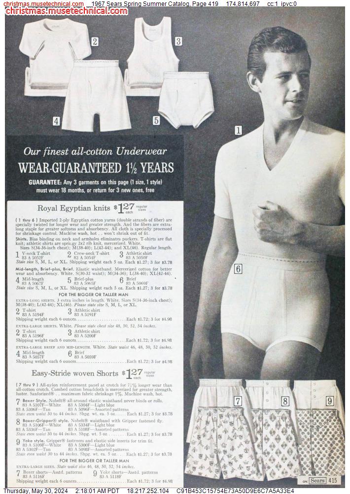 1967 Sears Spring Summer Catalog, Page 419