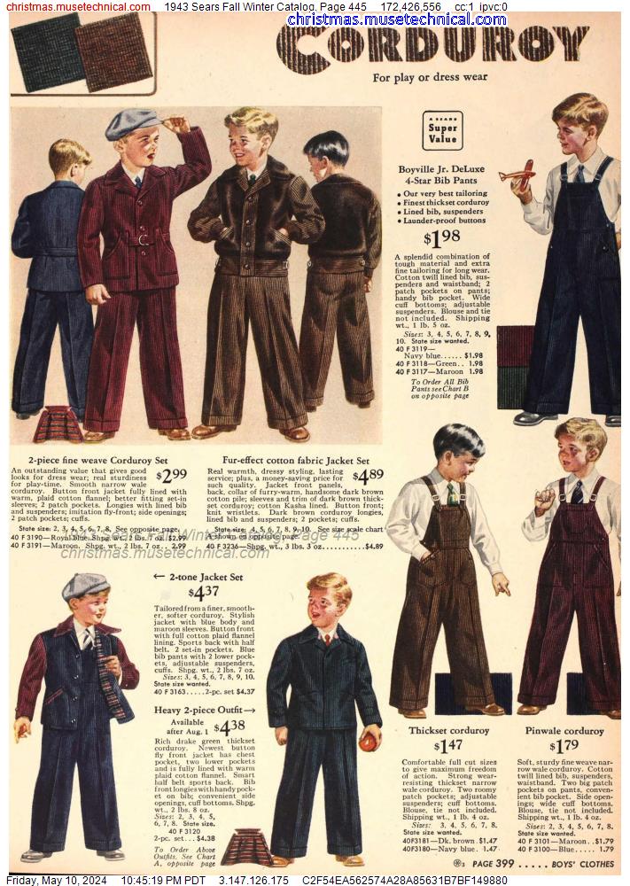 1943 Sears Fall Winter Catalog, Page 445