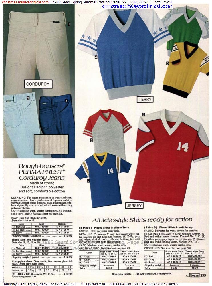 1982 Sears Spring Summer Catalog, Page 399