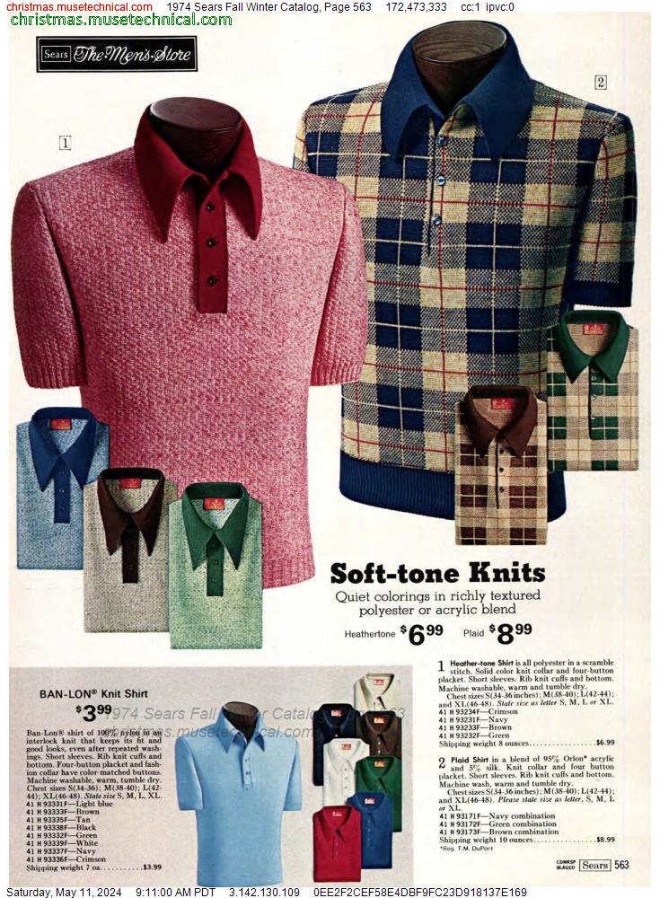 1974 Sears Fall Winter Catalog, Page 563