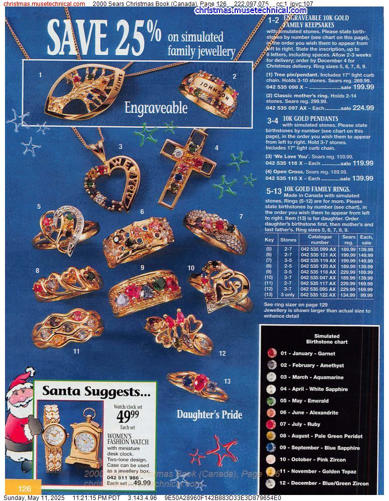 2000 Sears Christmas Book (Canada), Page 126
