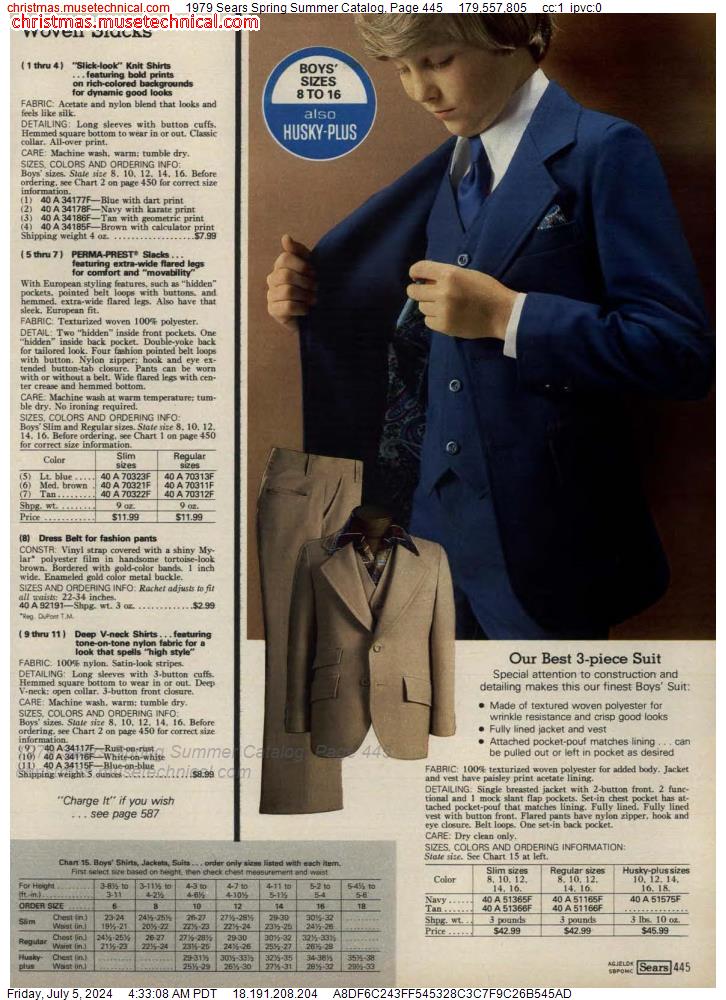 1979 Sears Spring Summer Catalog, Page 445