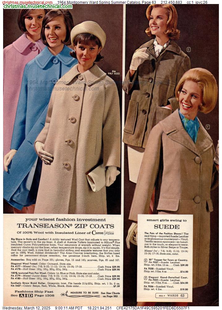 1964 Montgomery Ward Spring Summer Catalog, Page 63