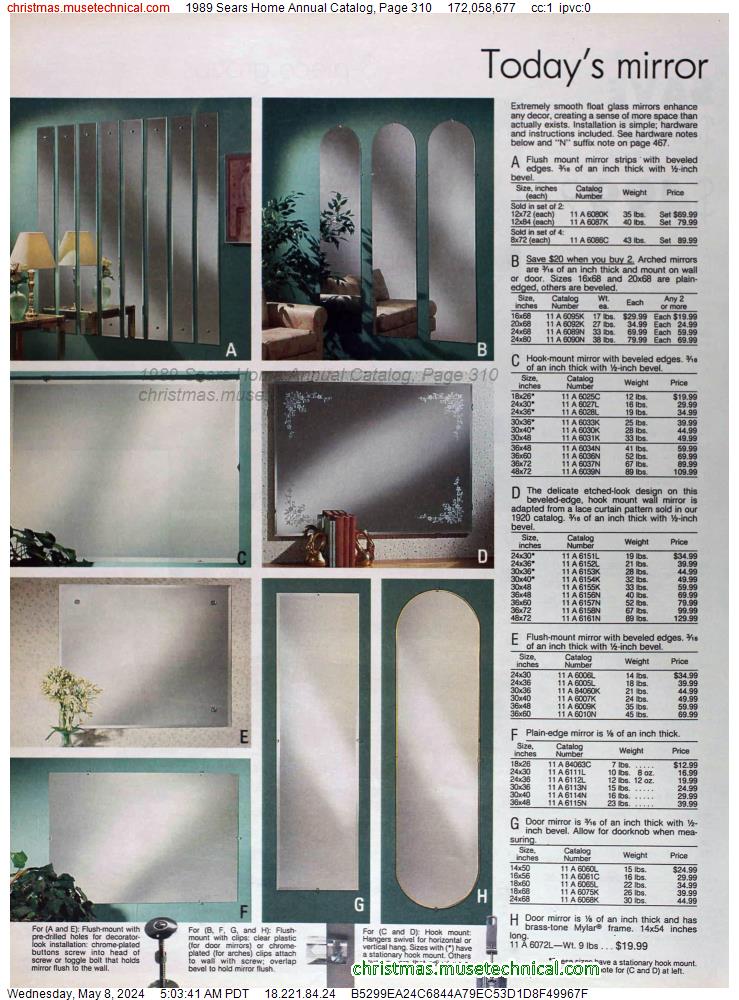 1989 Sears Home Annual Catalog, Page 310