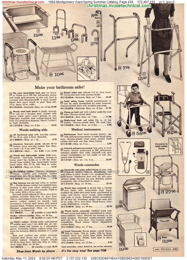 1968 Montgomery Ward Spring Summer Catalog, Page 439