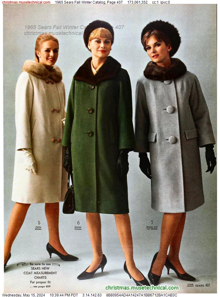 1965 Sears Fall Winter Catalog, Page 407