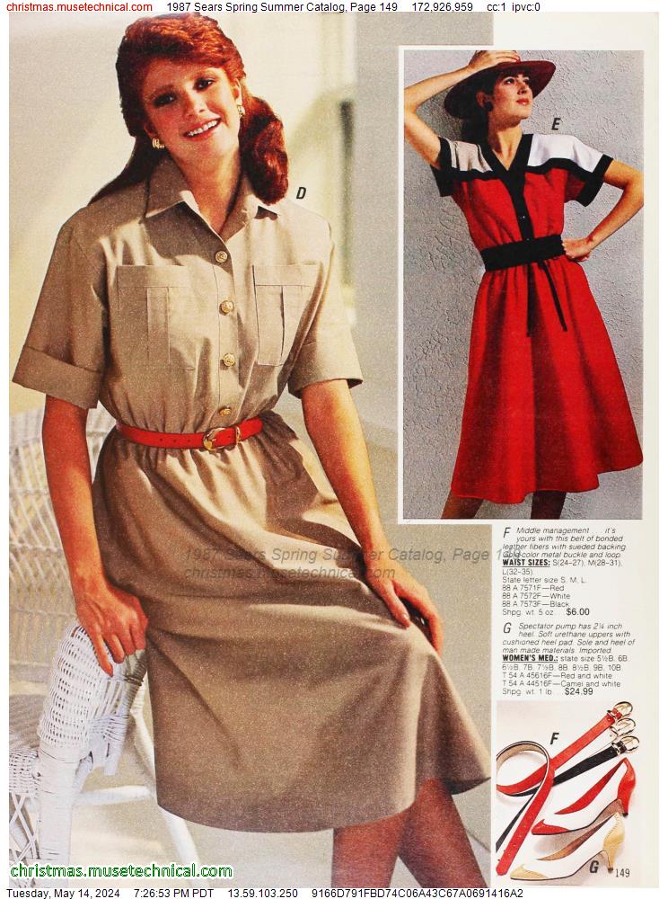 1987 Sears Spring Summer Catalog, Page 149