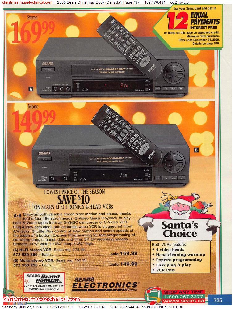 2000 Sears Christmas Book (Canada), Page 737