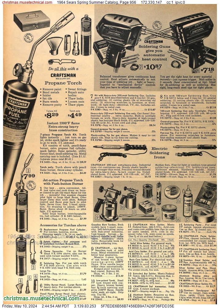 1964 Sears Spring Summer Catalog, Page 956