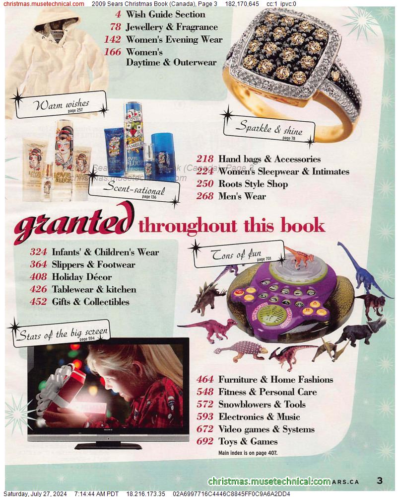 2009 Sears Christmas Book (Canada), Page 3