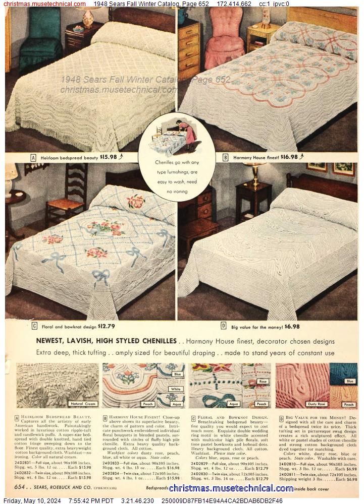 1948 Sears Fall Winter Catalog, Page 652