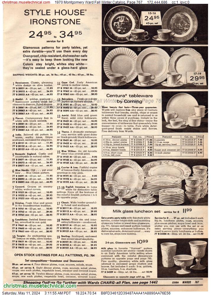 1970 Montgomery Ward Fall Winter Catalog, Page 767