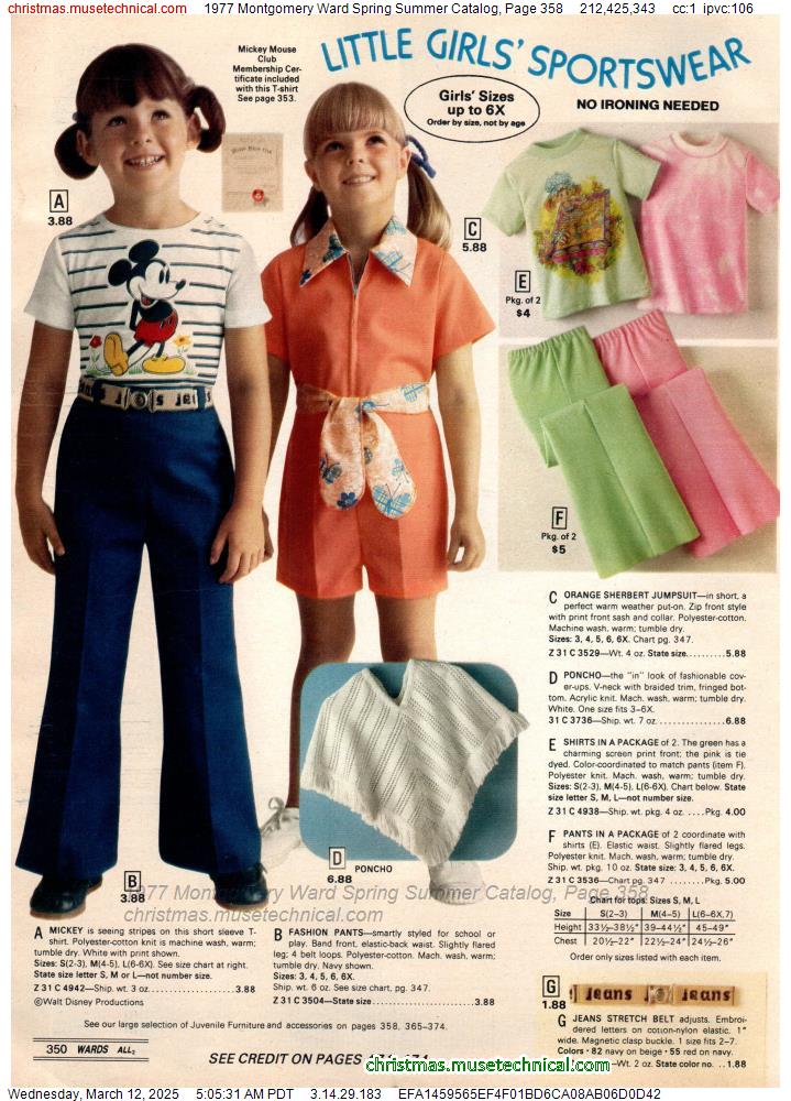 1977 Montgomery Ward Spring Summer Catalog, Page 358