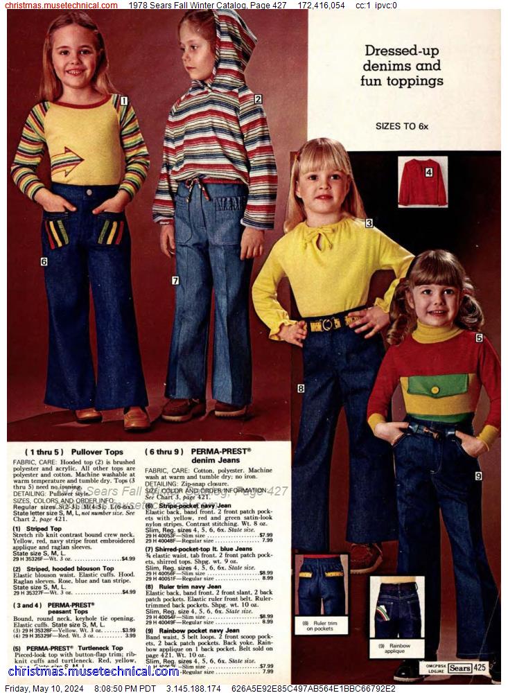 1978 Sears Fall Winter Catalog, Page 427