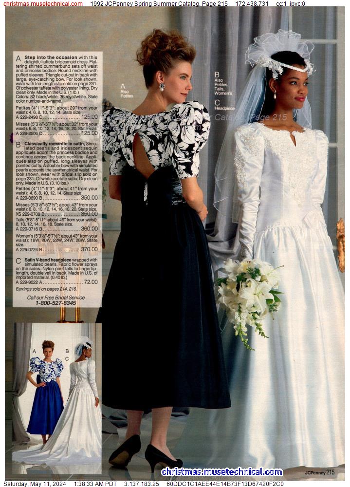 1992 JCPenney Spring Summer Catalog, Page 215