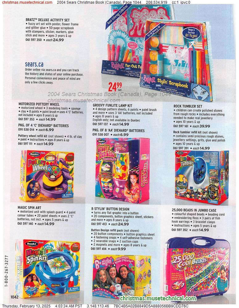 2004 Sears Christmas Book (Canada), Page 1044