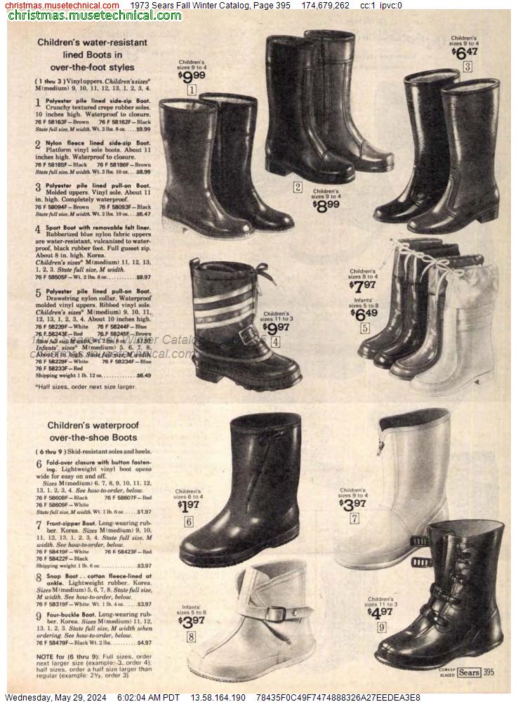 1973 Sears Fall Winter Catalog, Page 395