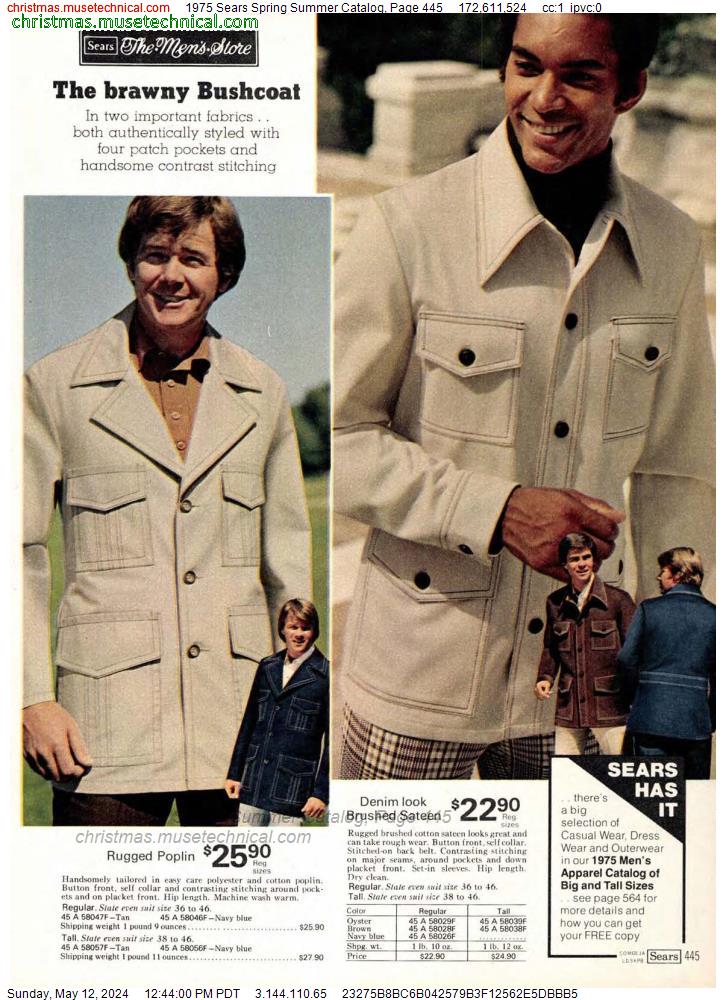 1975 Sears Spring Summer Catalog, Page 445