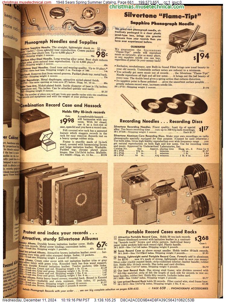 1948 Sears Spring Summer Catalog, Page 661