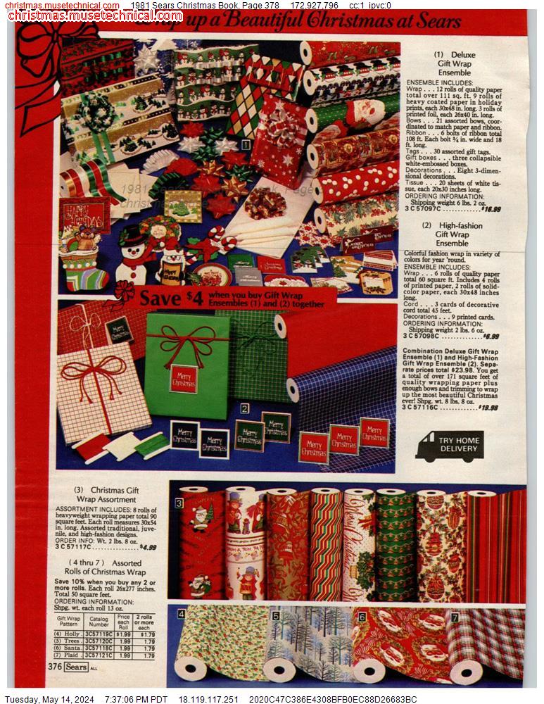 1981 Sears Christmas Book, Page 378