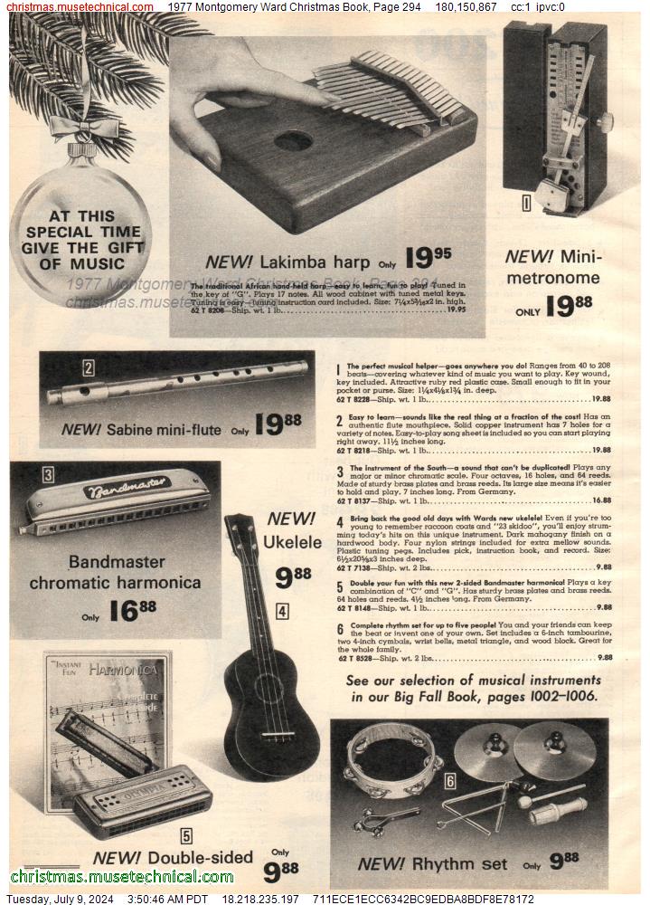 1977 Montgomery Ward Christmas Book, Page 294