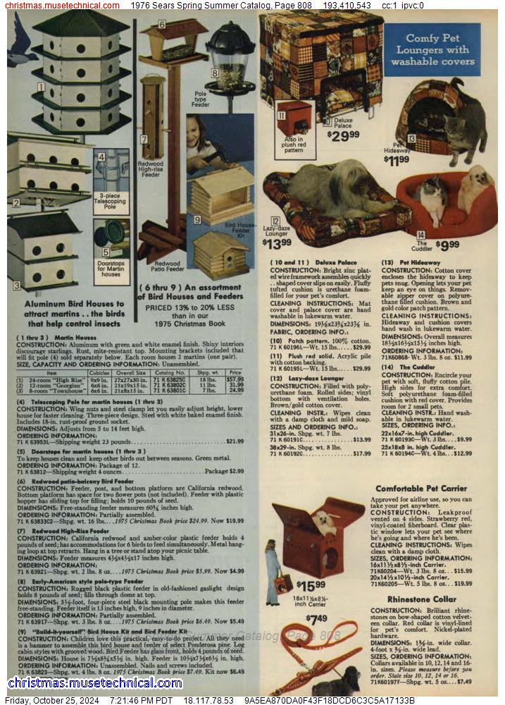 1976 Sears Spring Summer Catalog, Page 808