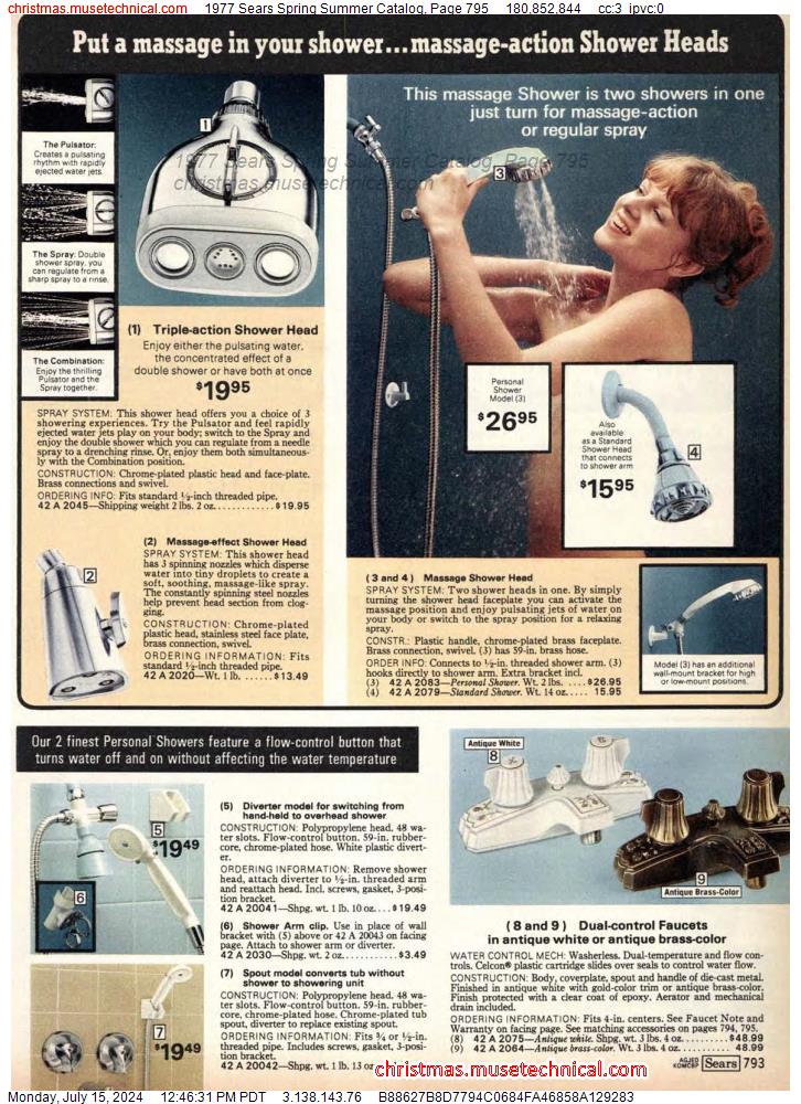 1977 Sears Spring Summer Catalog, Page 795
