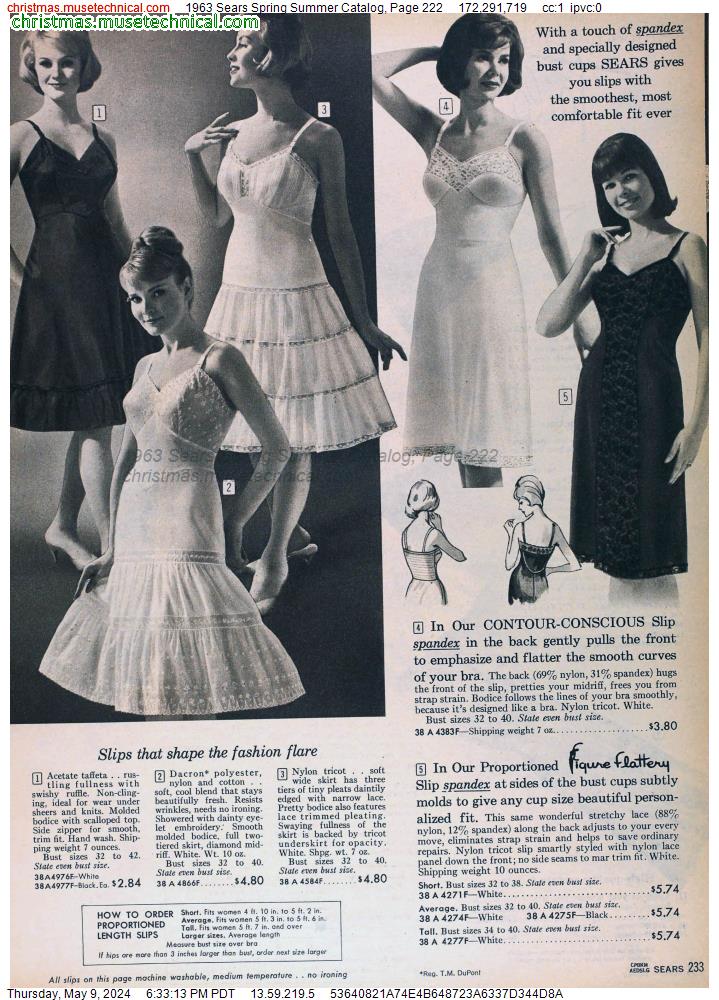 1963 Sears Spring Summer Catalog, Page 222